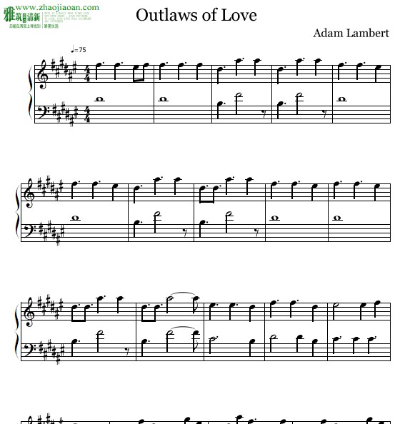 Adam Lambert - Outlaws of Love