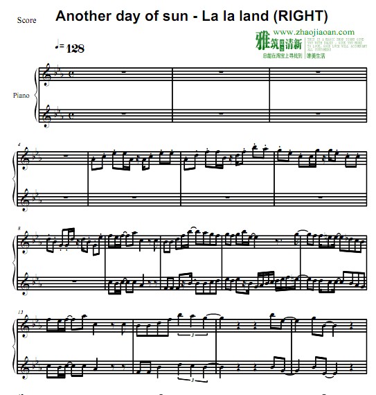 爱乐之城钢琴谱简谱_凉钢琴曲谱(3)