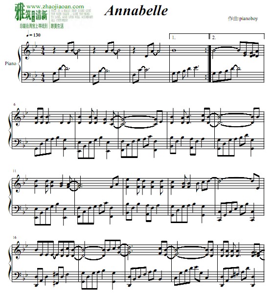 pianoboy Annabelle