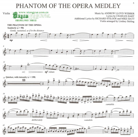 lindsey stirling - Phantom of the OperaС