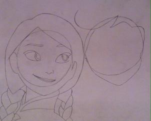 how to draw anna and elsa from frozen step 6