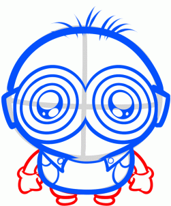 how to draw a chibi minion step 7