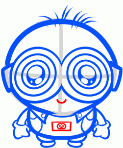 how to draw a chibi minion step 8