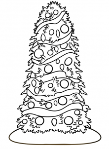 drawing a real christmas tree step 6