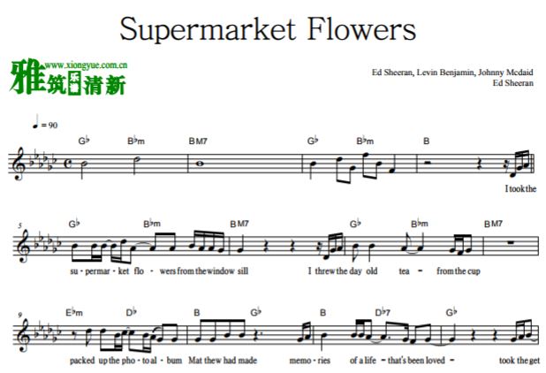 Ed Sheeran - Supermarket FlowersС