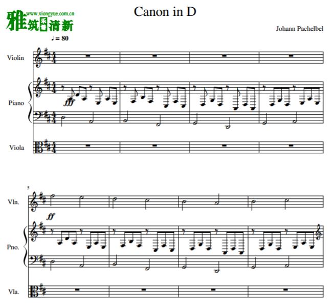 d调卡农大提琴谱_D大调卡农Canon In D P.37 大提琴独奏谱