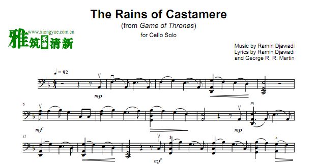 GnuS Cello - The Rains of Castamere ˹÷꼾