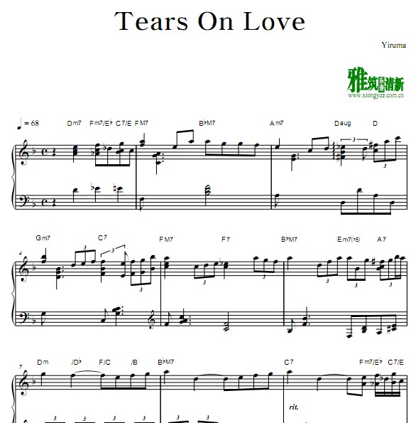Yiruma  - Tears On Love