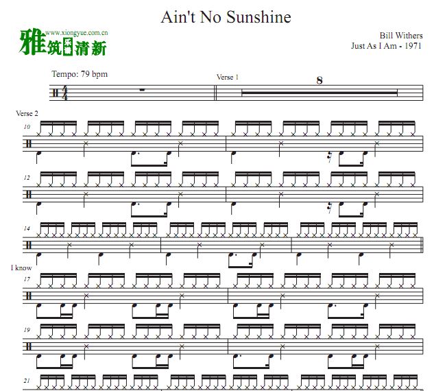Bill withers - Ain't no sunshine ʿ м