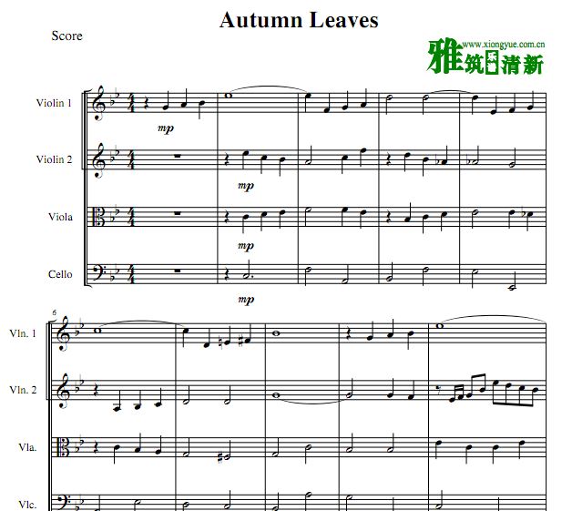 Autumn Leaves Ҷ
