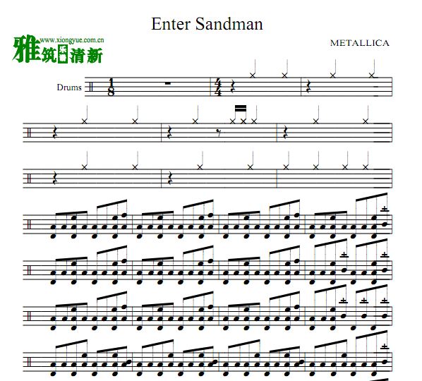 ֶӹ METALLICA - Enter Sandman