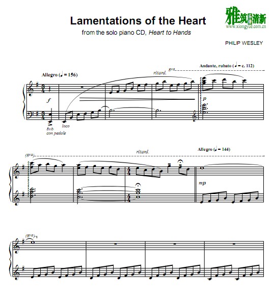 Philip Wesley - Lamentations of the Heart