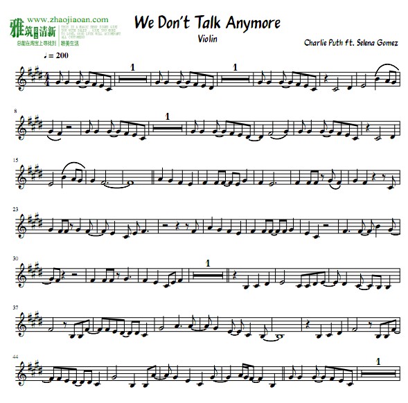 We Don't Talk Anymore С