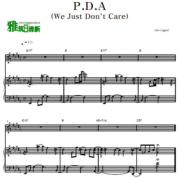 Լ John Legend - P.D.A (We Just Don't Care) ٰ