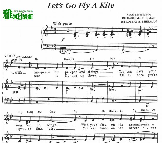 ˼ Mary Poppins - Let's go fly a kite 