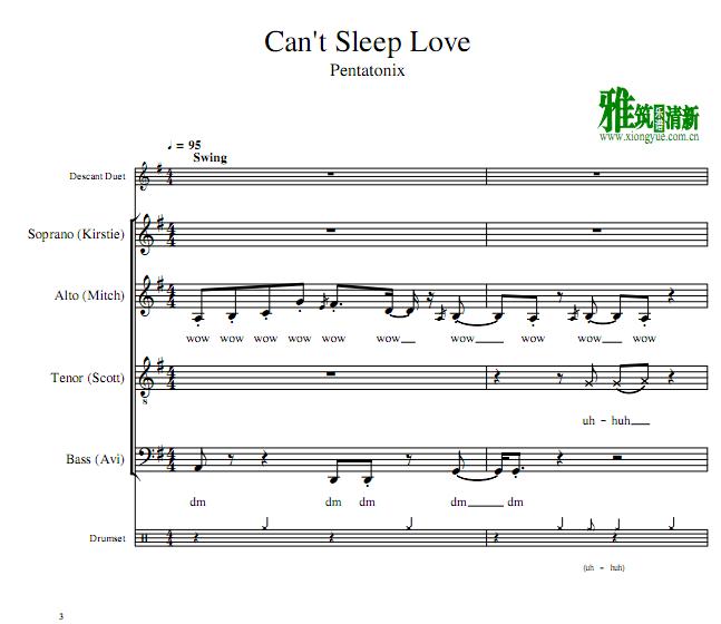 Pentatonix – Can’t Sleep Love 