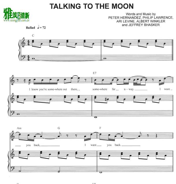 Bruno Mars - Talking to the Moonٰ