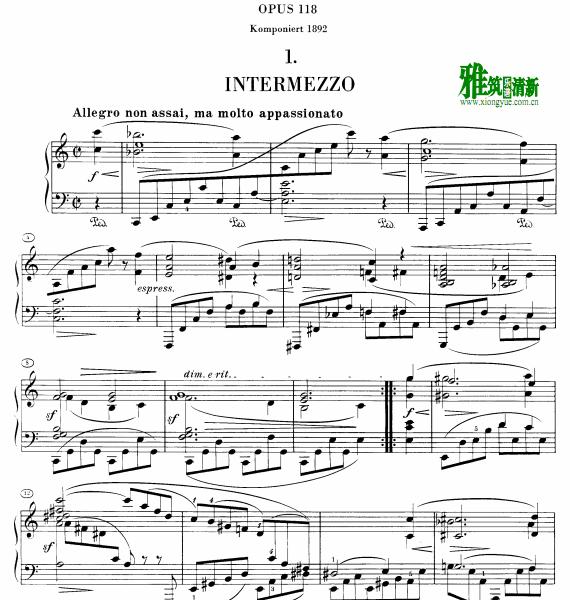 ķ˹ Intermezzo op118 no.1