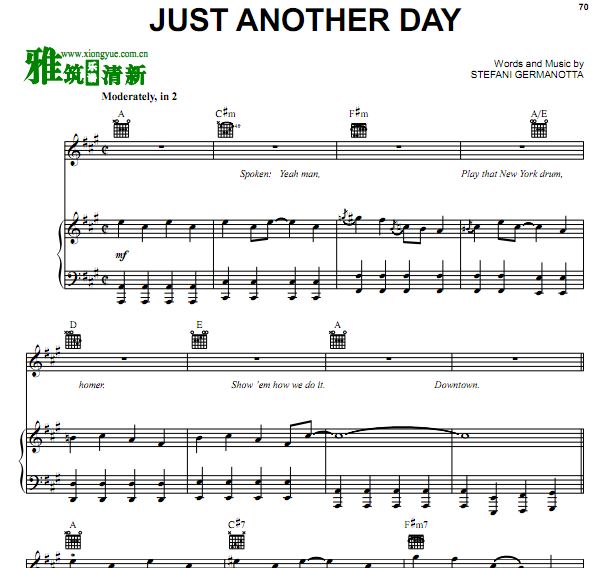 Lady Gaga - Just Another Day  ٰ