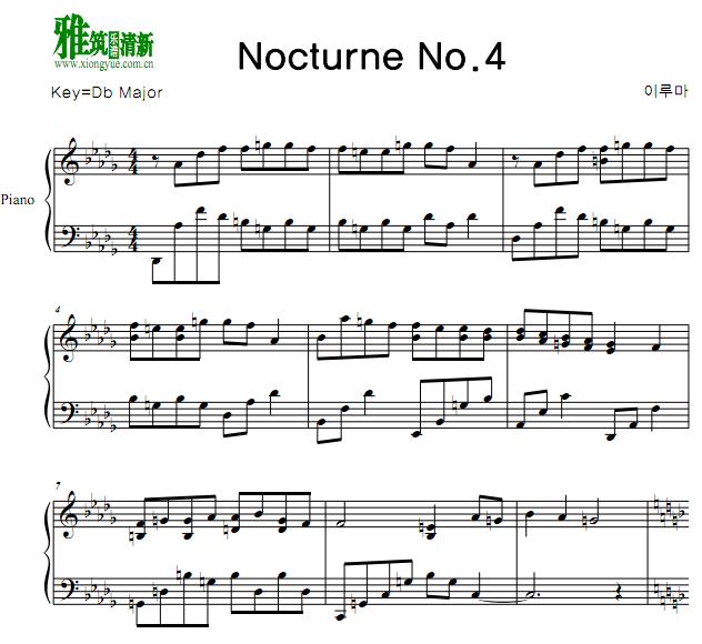 Yiruma  - Nocturne No.4 In Db