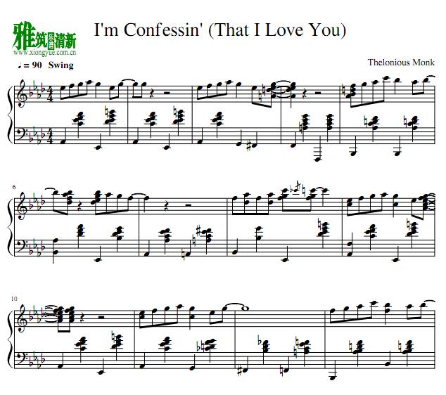 Thelonious Monkʿ I'm Confessin' (That I Love You) 