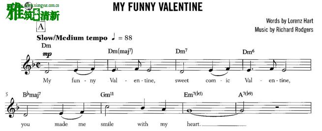 ׼ʿС My funny valentineС