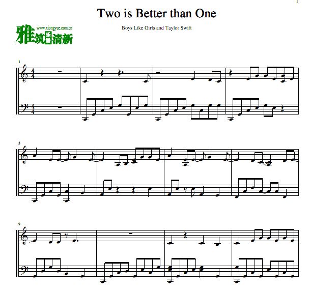 Taylor Swift - Two Is Better Than One