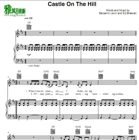 Ed Sheeran - Castle On The Hillٰ