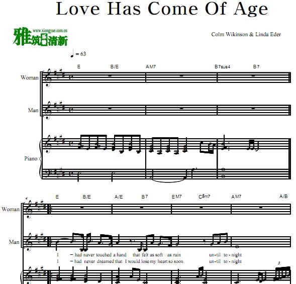 ҽ Love Has Come Of Ageٰ 