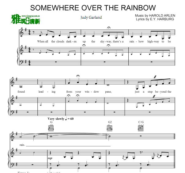 Judy Garland - Somewhere Over The Rainbow  ٰ