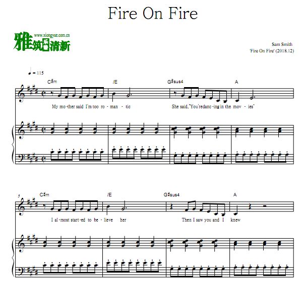 Sam Smith - Fire On Fireٰ