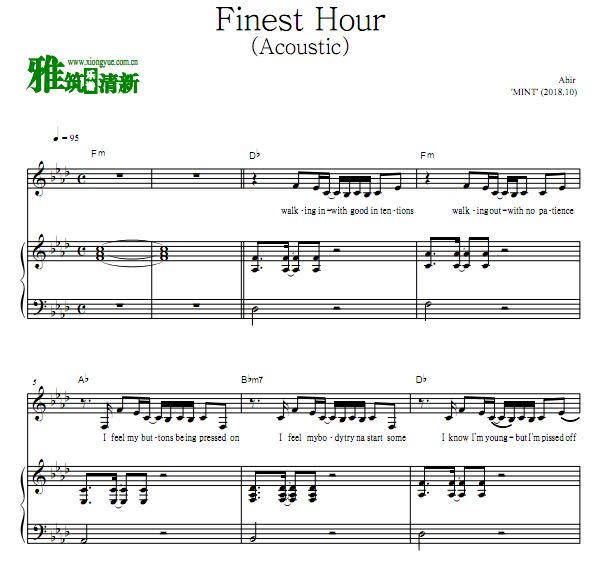Abir - Finest Hour (Acoustic)ٰ 