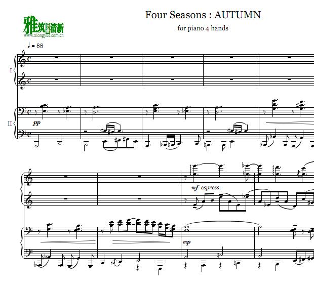 Ƥ Piazzolla Four Seasons autumn