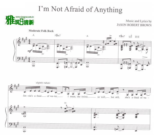 ־songs for a new world֮ I'm Not Afraid of Anything 