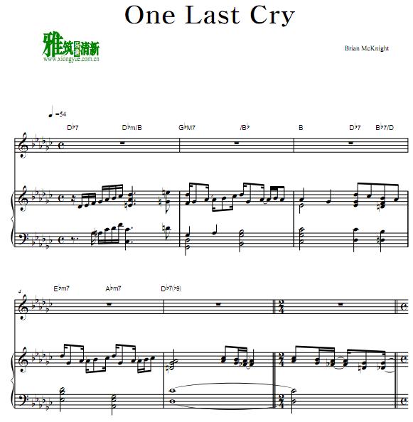 Brian McKnight - One Last Cryٰ