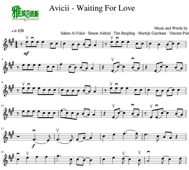Avicii - Waiting For LoveС
