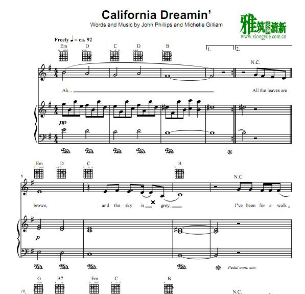 Sia - California Dreamin 
