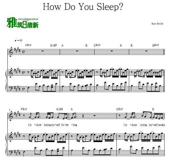 Sam Smith - How Do You Sleepٰ