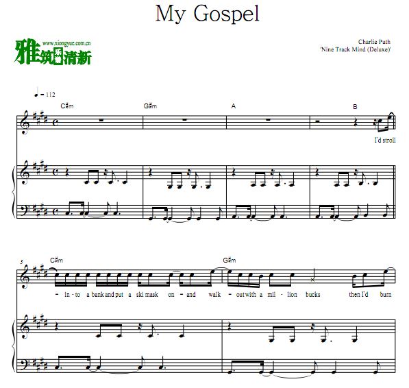 Charlie Puth - My Gospel   