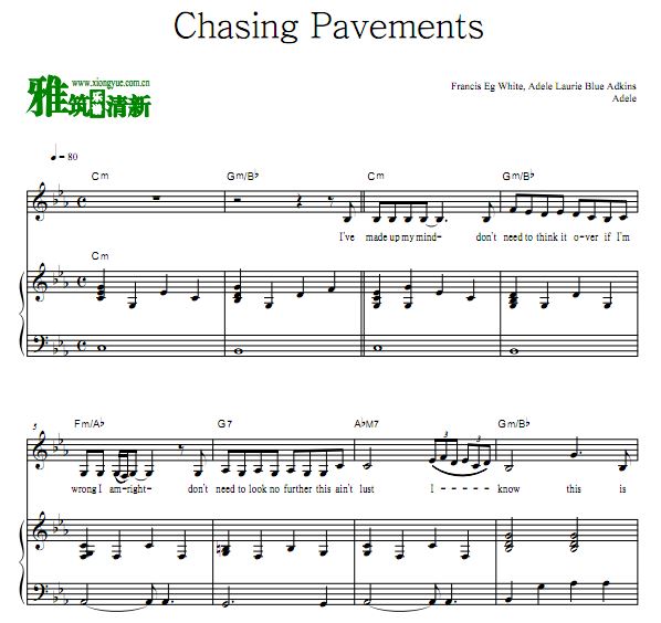 Adele - Chasing Pavements ԭٵ 