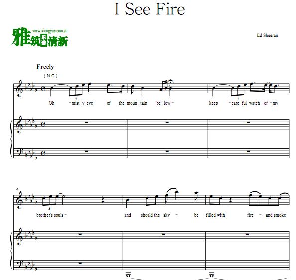 Ed Sheeran - I See Fireٰ ԭ