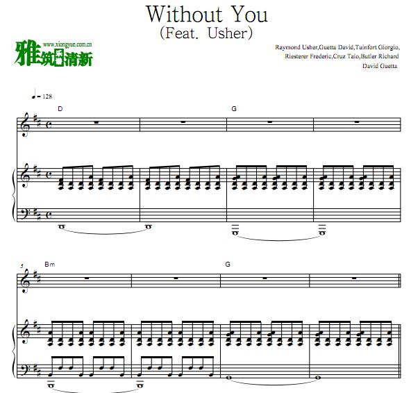 David Guetta - Without You  ٰ (Feat. Usher)