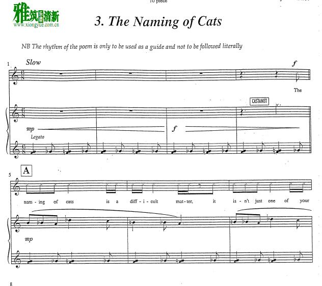 cats - The Naming of Cats 