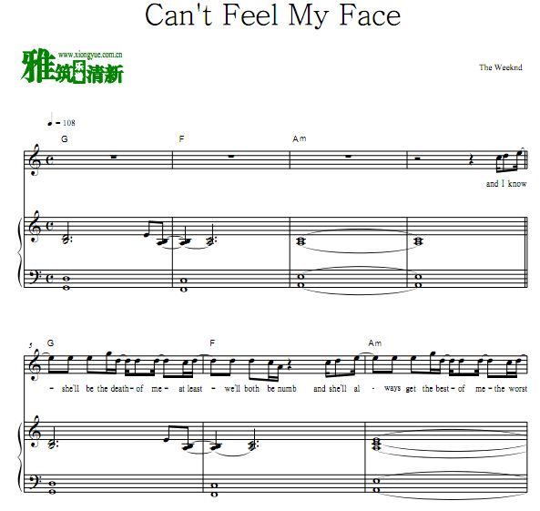 The Weeknd - Can't Feel My Faceٰ 