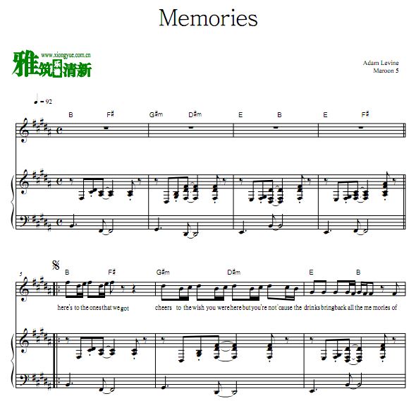 Maroon 5 - Memoriesٰ