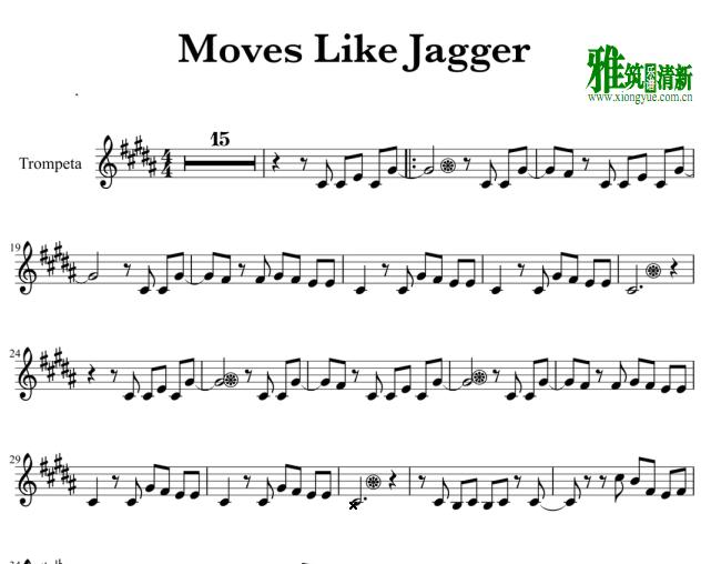 Maroon 5 -  Moves Like JaggerС