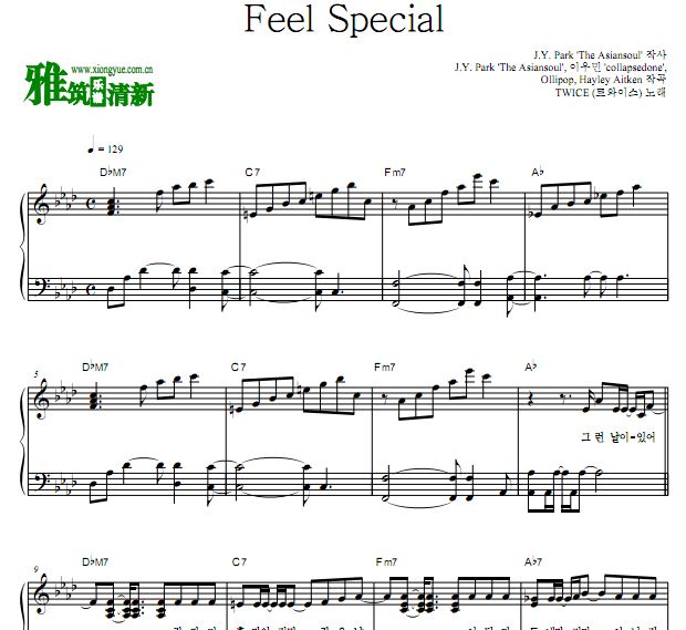 twice - feel special钢琴谱