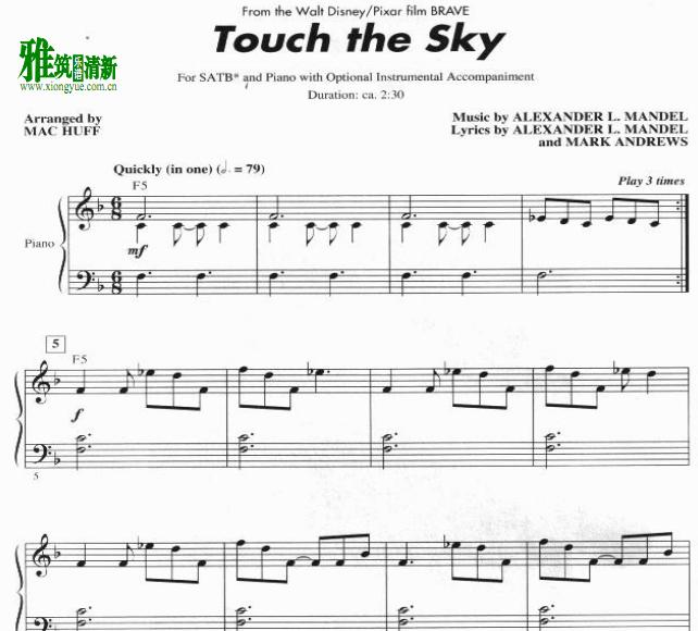 Touch the Skyϳٰ SATB 1