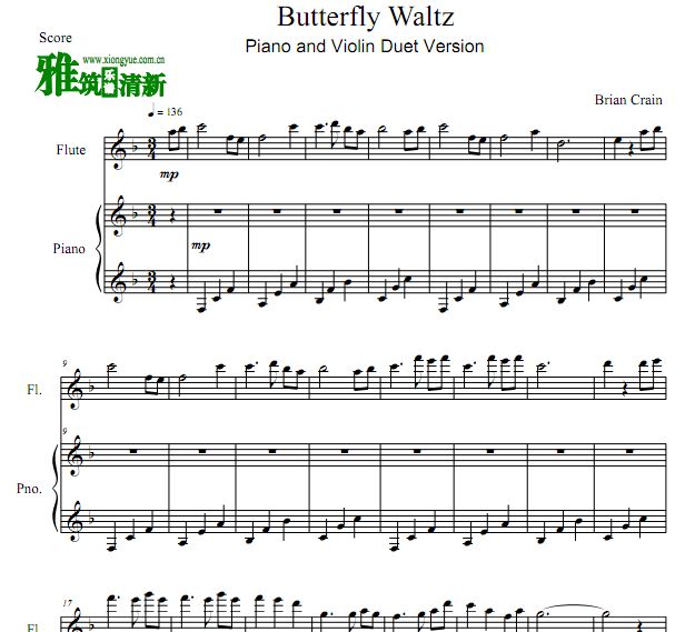 Butterfly WaltzѸٶ (Piano and Violin Duet Version)