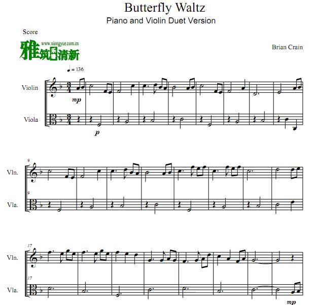 Butterfly Waltz(Piano and Violin Duet Version)С